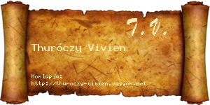 Thuróczy Vivien névjegykártya