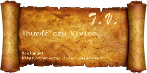 Thuróczy Vivien névjegykártya