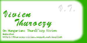 vivien thuroczy business card